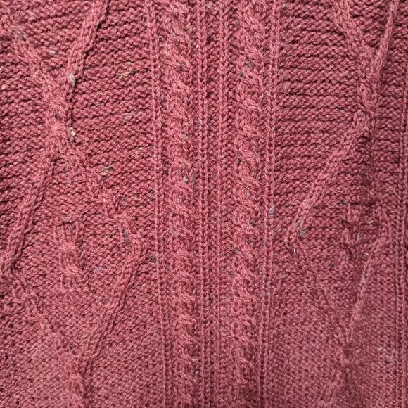 CARRAIGDONN Aran 100% New Wool Long Cardigan L - Picture 5 of 7